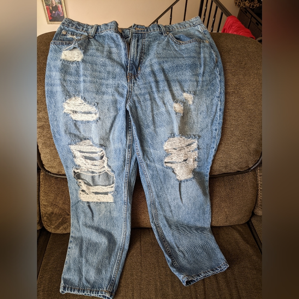 Aeropostale Distressed Mom Jean